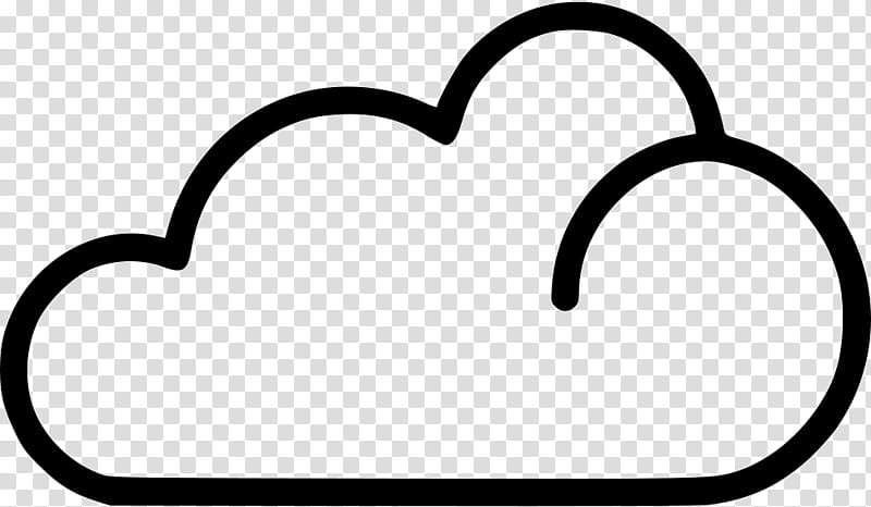 Cloud Symbol, Cloud Computing, Computer Software, Virtual Private Cloud, Cloud Storage, Blackandwhite, Line Art transparent background PNG clipart