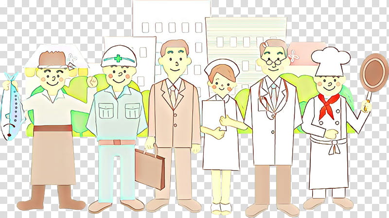 social group cartoon job team health care provider, Employment transparent background PNG clipart