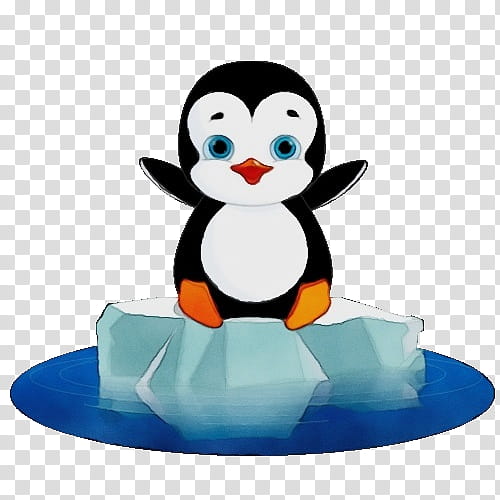 Watercolor Drawing, Paint, Wet Ink, Penguin, Ice Floe, Emperor Penguin, Chinstrap Penguin, Printmaking transparent background PNG clipart
