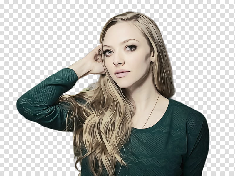 Gesture People, Watercolor, Paint, Wet Ink, Amanda Seyfried, Actor, Iphone 6, Model transparent background PNG clipart