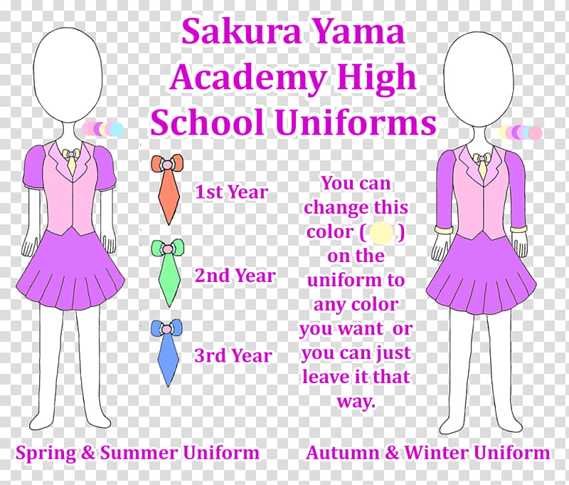 Sakura Yama Academy High School Uniforms transparent background PNG clipart