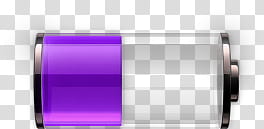 iPhone Theme Revolver, purple battery icon transparent background PNG clipart