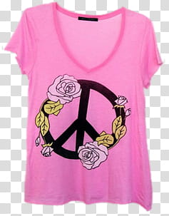 Pink T Shirt set, women's pink V-neck top transparent background PNG clipart