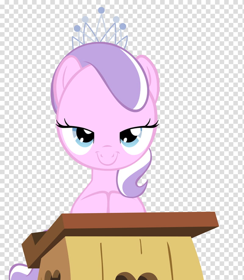 Scheming Diamond Tiara, pink My Little Pony character transparent background PNG clipart