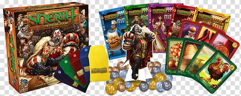 Sheriff Of Nottingham Recreation, Board Game, Arcane Wonders Sheriff Of Nottingham, 7 Wonders, Carcassonne, Player, Resistance, Legends Of Andor transparent background PNG clipart
