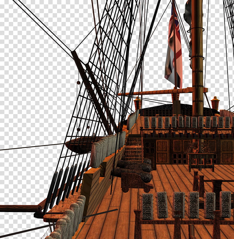 On Deck, brown galleon illustration transparent background PNG clipart