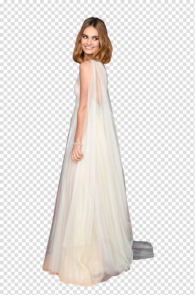 Lily James ,  transparent background PNG clipart