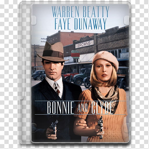 Movie Icon Mega , Bonnie and Clyde, Donne and Clyde disc case transparent background PNG clipart