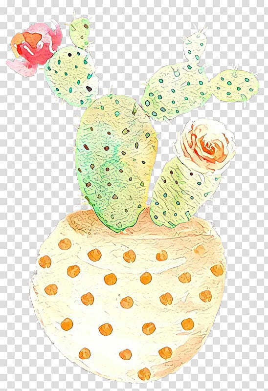 Cactus, Cartoon, Flowering Plant, Yellow, Fruit, Baking, Cup, Plants transparent background PNG clipart