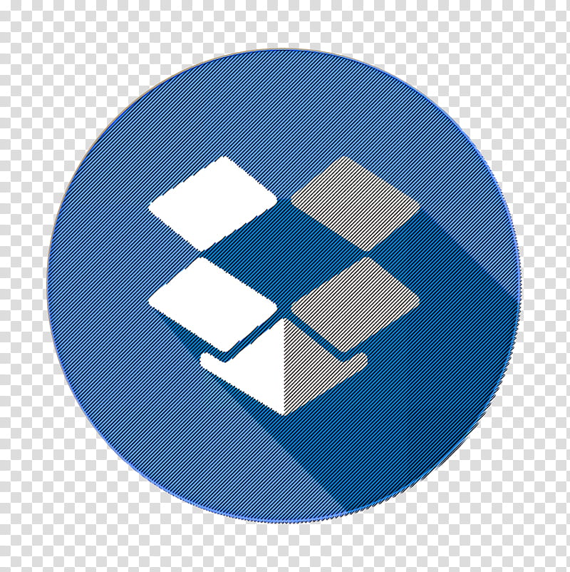 Social media icons icon Dropbox icon, Cobalt Blue, Electric Blue, Logo, Circle, Symbol, Diagram, Rectangle transparent background PNG clipart