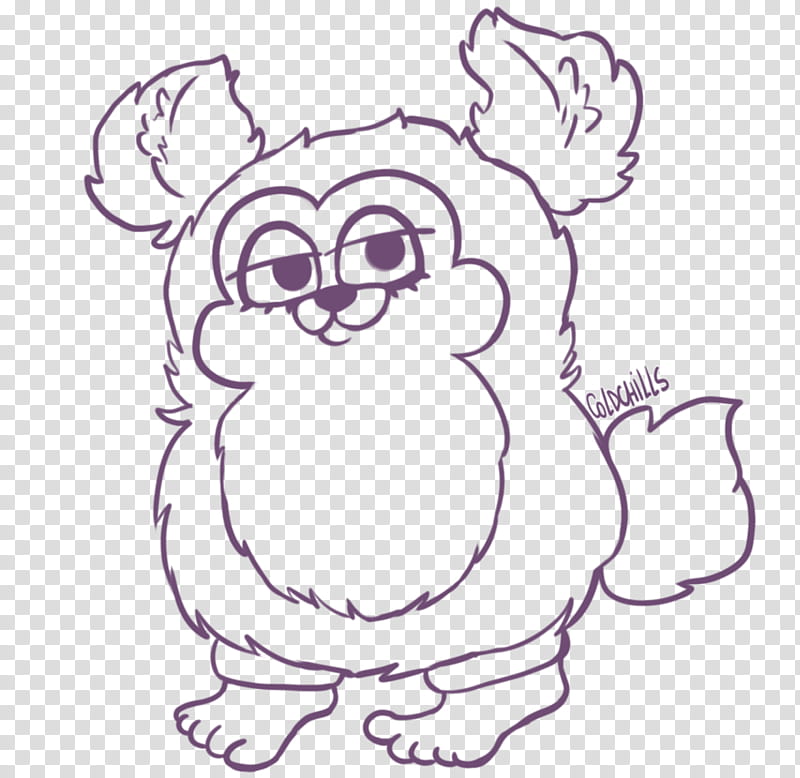 [FU] Fluffy tattletail base transparent background PNG clipart