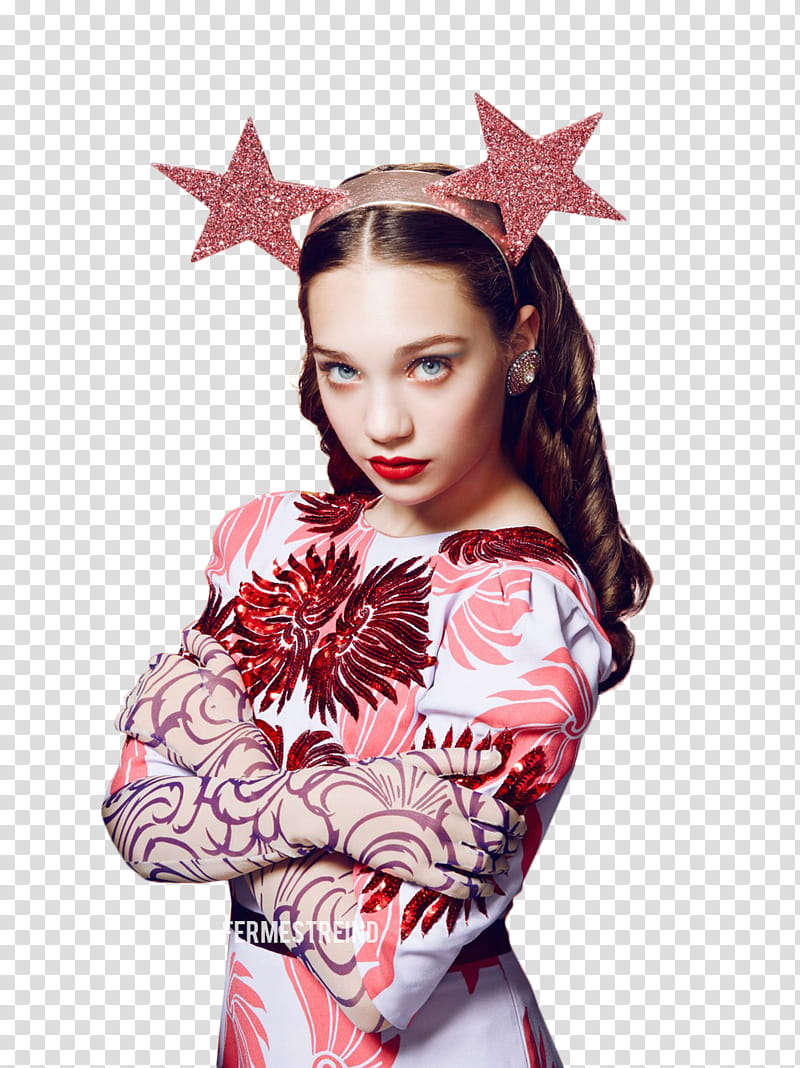 MADDIE ZIEGLER PAPER MAGAZINE , woman in star Alice band transparent background PNG clipart