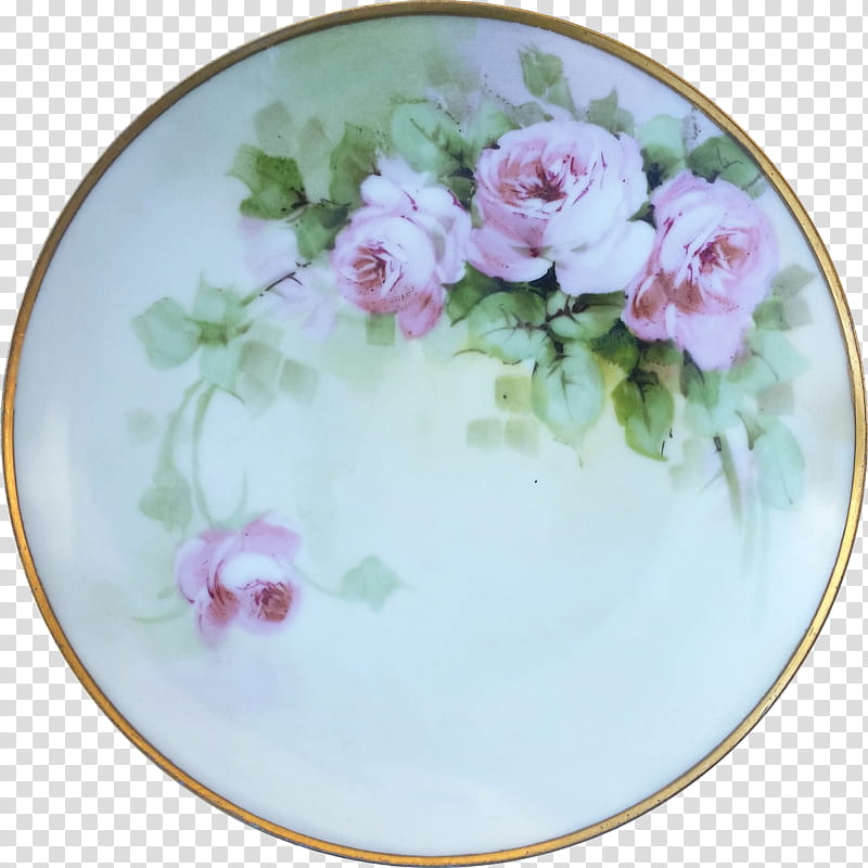 Rose, Plate, Saucer, Porcelain, Tableware, Rose Family, Platter, Lilac transparent background PNG clipart