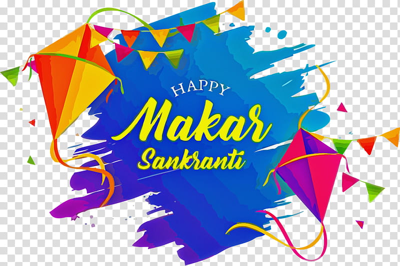 Makar sankranti ceremony emblem with kites Vector Image