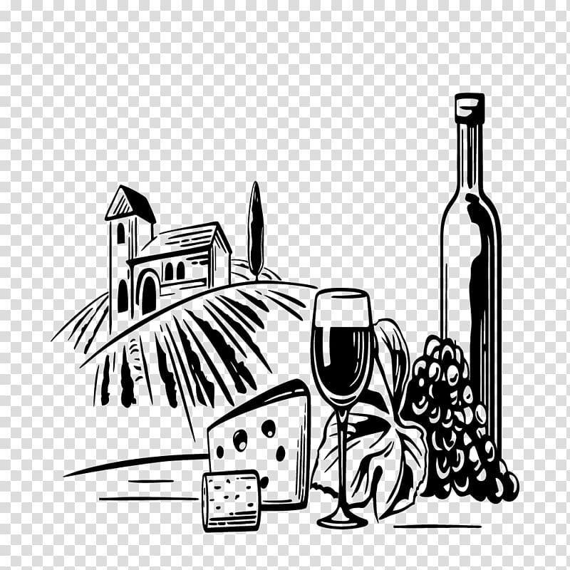 Book Black And White, Grape, Cartoon, Black And White
, Vineyard, Drawing, Glass Bottle, Wine Bottle transparent background PNG clipart