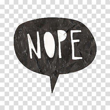 Nope message icon transparent background PNG clipart