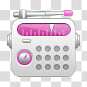 Girlz Love Icons , radio-alt, pink and gray radio logo transparent background PNG clipart