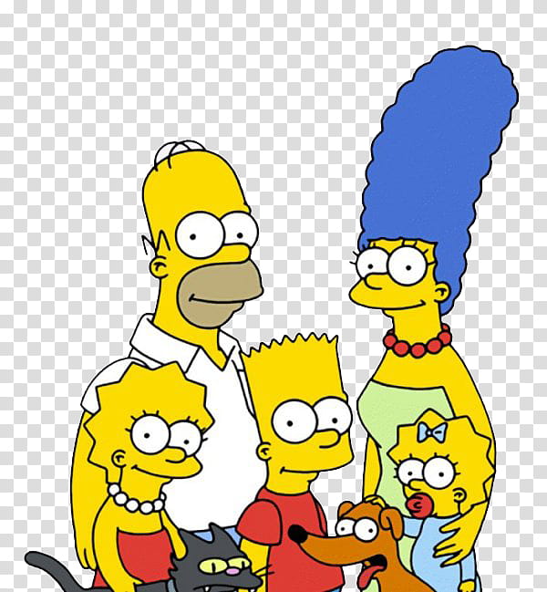 Los Simpsons, The Simpsons family illustration transparent background PNG clipart