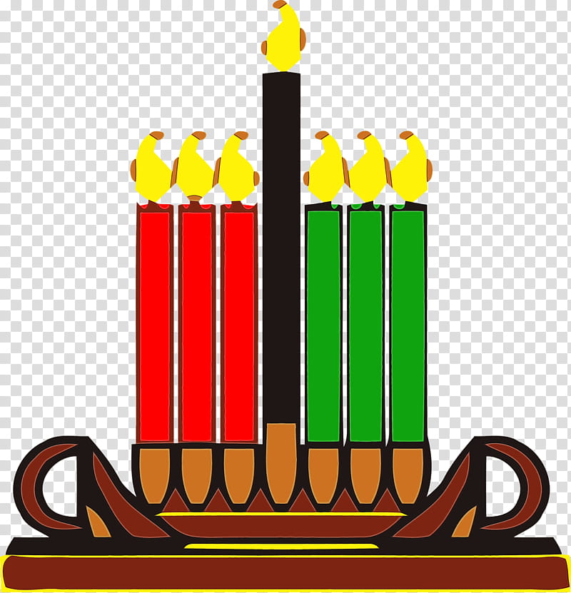 Birthday candle, Kwanzaa, Happy Kwanzaa, Watercolor, Paint, Wet Ink, Candle Holder, Event transparent background PNG clipart
