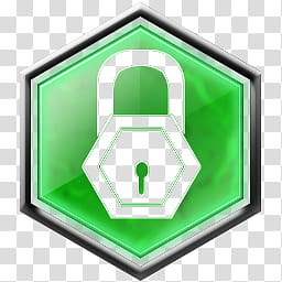 Hive Tech Icons, Lock Green transparent background PNG clipart