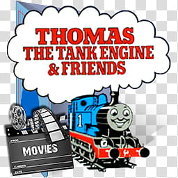 Thomas and Friends Folder Icon Sets CV Eng Jap , Thomas & friends (Movies) (Color Ver) (Folder Icon) (Eng) V transparent background PNG clipart