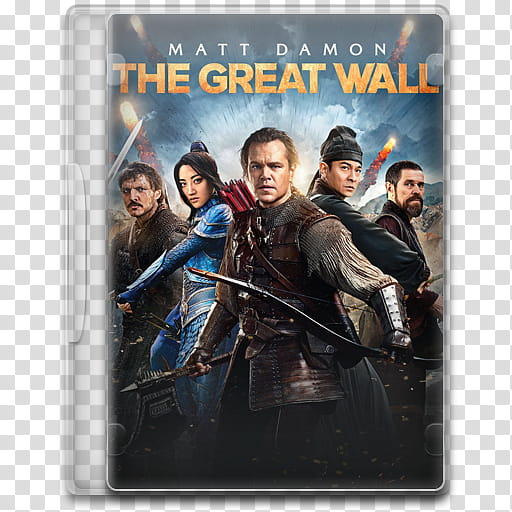 Movie Icon Mega , The Great Wall, The Great Wall DVD case transparent background PNG clipart