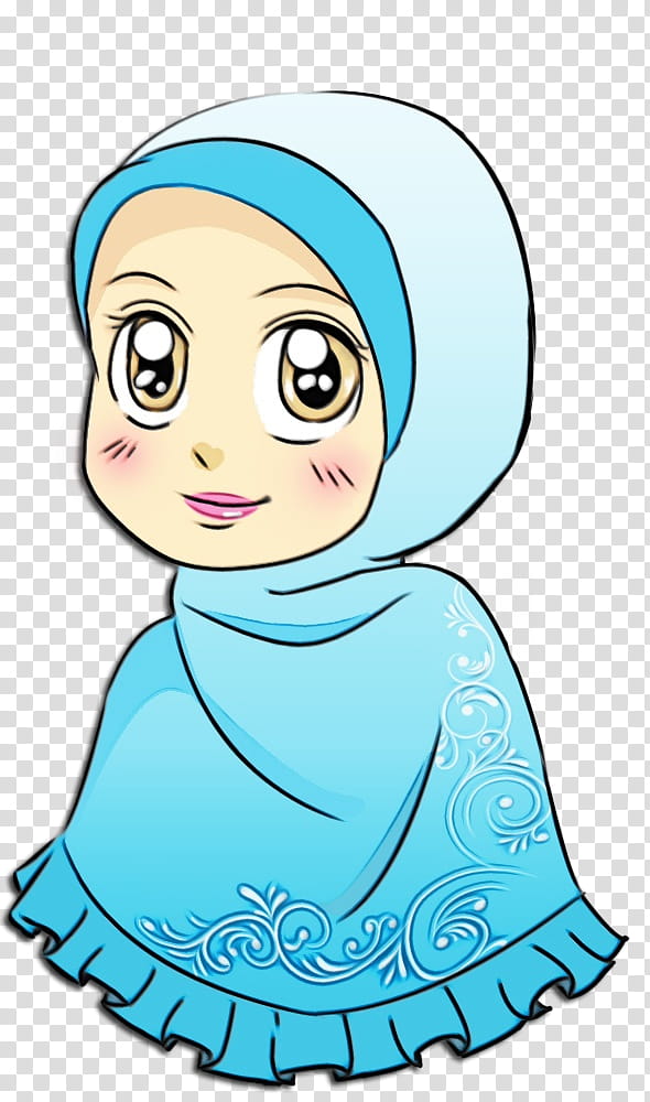 Hijab, Cartoon, Woman, Drawing, Muslim, Women In Islam, Religious Veils, Girl transparent background PNG clipart