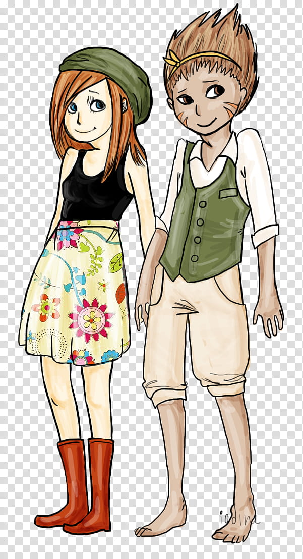 chelsea+shea from harvest moon, two characters transparent background PNG clipart