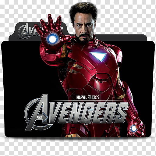 MARVEL Cinematic Universe Folder Icons Phase One, theavengers-ironman, Marvel Studios The Avengers Iron Man folder transparent background PNG clipart