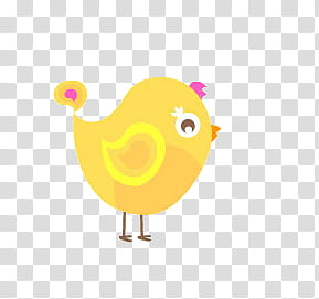 BIRD, yellow bird illustration transparent background PNG clipart