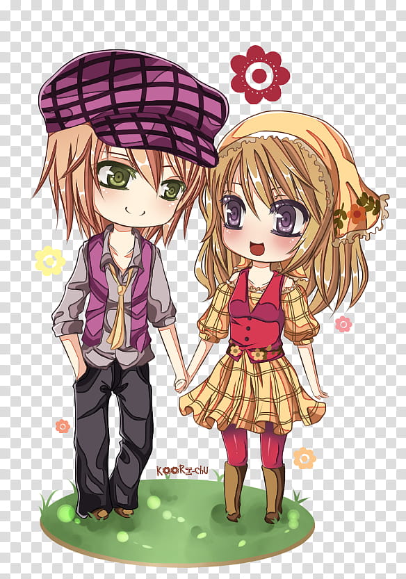 HMToTT: Hold my Hand, smiling blonde-haired boy and girl standing while holding hands illustration transparent background PNG clipart