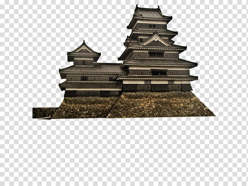 japanese building, gray temple illustration transparent background PNG clipart