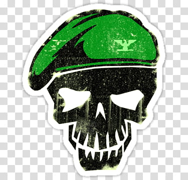 Suicide Squad Stickers, green and black skull illustration transparent background PNG clipart