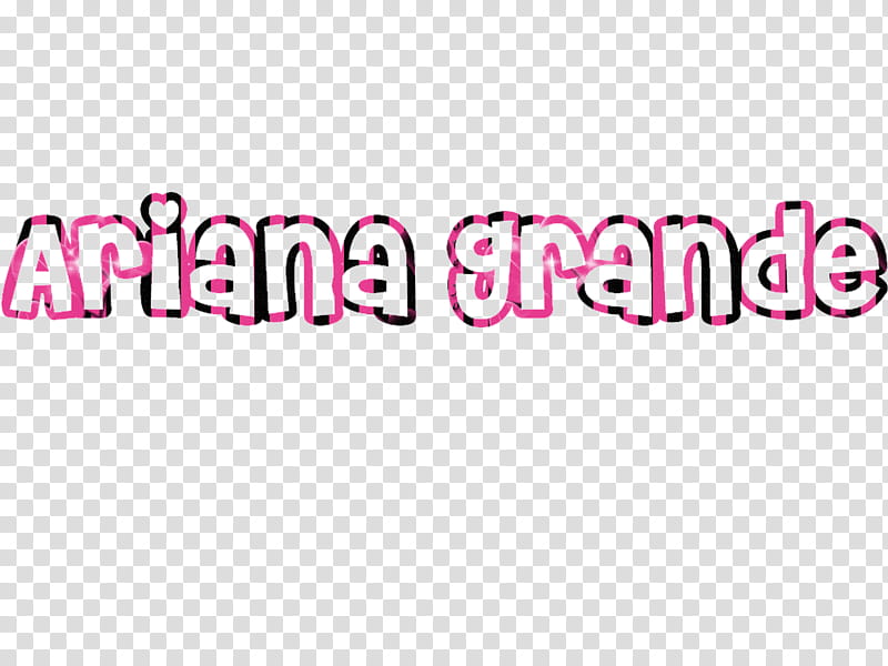 Ariana Grande Text transparent background PNG clipart