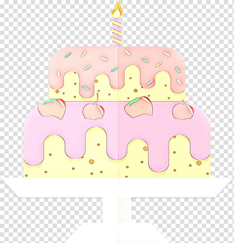 Pink Birthday Cake, Cake Decorating, Birthday
, Torte, Pink M, Tortem, Birthday Candle, Icing transparent background PNG clipart