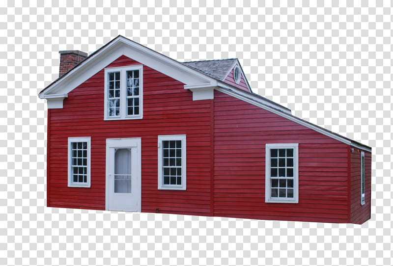 Houses, red and white house transparent background PNG clipart