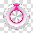 Girlz Love Icons , settings-alt, round gray and pink knob transparent background PNG clipart