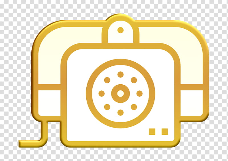 Hotel icon Call center icon Booking icon, Yellow, Circle, Line, Symbol, Square, Sign transparent background PNG clipart