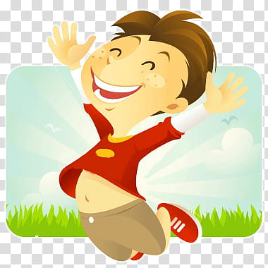 sensualon, smiling boy jumping illustration transparent background PNG clipart