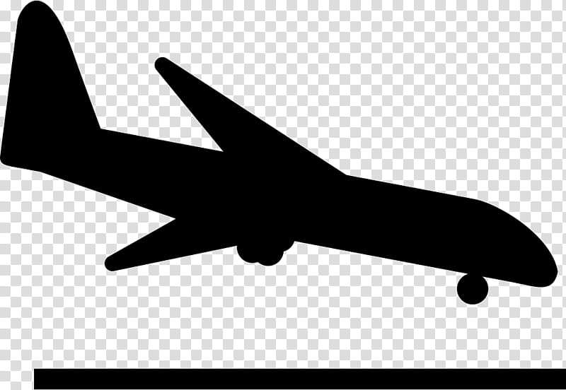 Travel Silhouette, Airplane, Aircraft, Flight, Landing, Cargo Aircraft, Takeoff, Airport transparent background PNG clipart