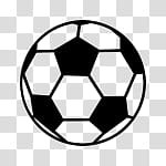 Minimal JellyLock, white and black soccer ball illustration transparent background PNG clipart