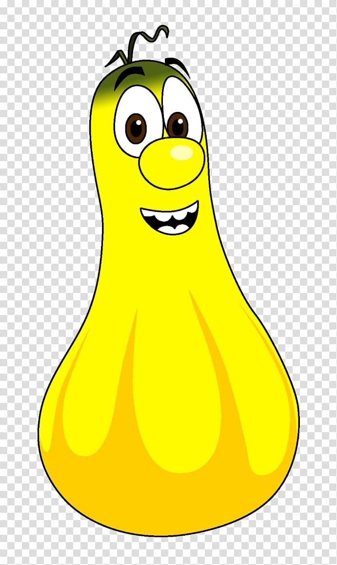 Jerry, Jerry Gourd, Jimmy Gourd, VeggieTales, Veggietales In The House, Yellow, Food, Smile transparent background PNG clipart
