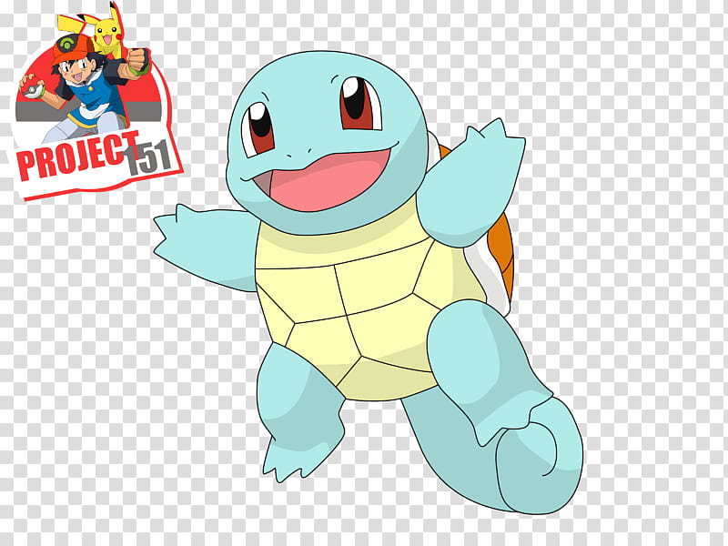 Squirtle Render Extraction, Pokemon Squirtle illustration transparent background PNG clipart