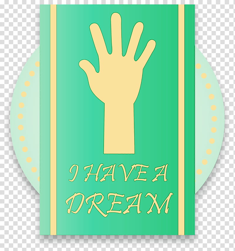 green turquoise hand yellow finger, Mlk Day, Martin Luther King Jr Day, Watercolor, Paint, Wet Ink, Gesture, Sign Language transparent background PNG clipart