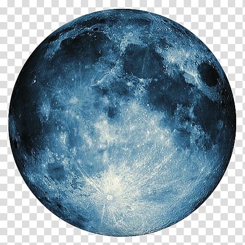 blue and gray of a full moon transparent background PNG clipart