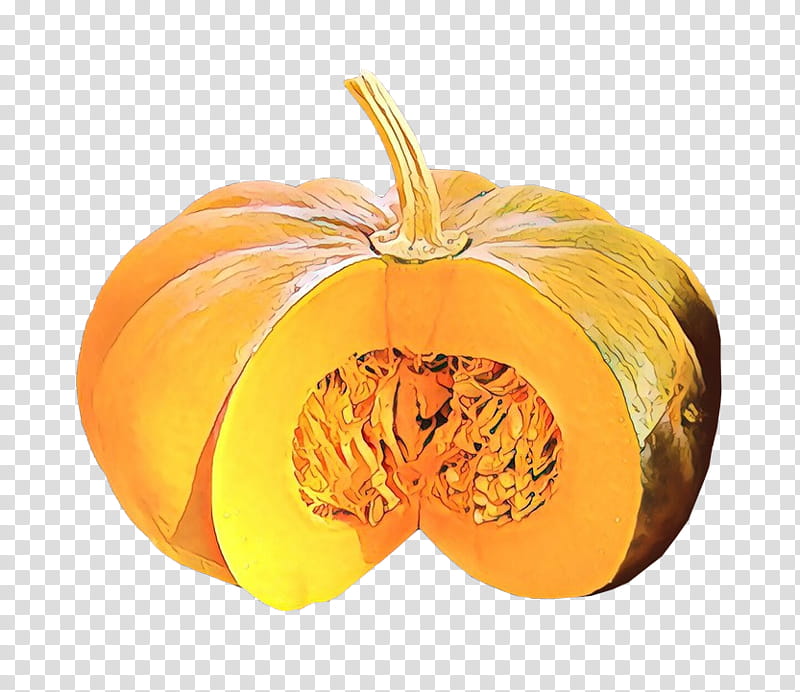 Pumpkin, Cartoon, Calabaza, Orange, Winter Squash, Yellow, Fruit, Cucurbita transparent background PNG clipart