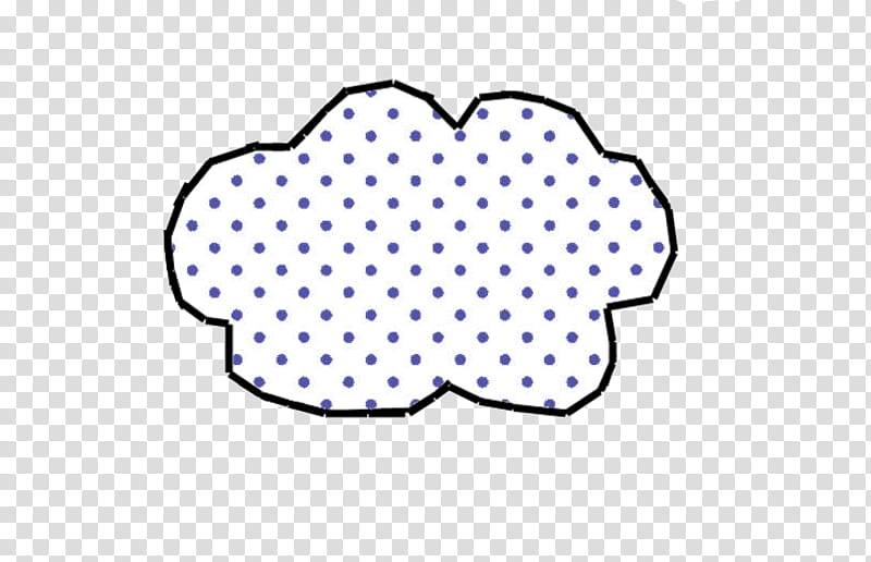 white and blue polka-dot cloud transparent background PNG clipart