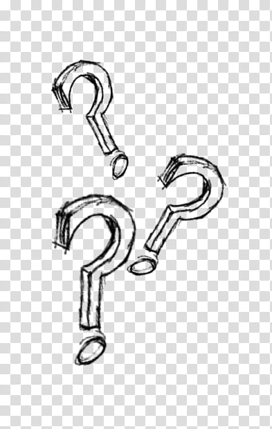 question mark clip art black and white png