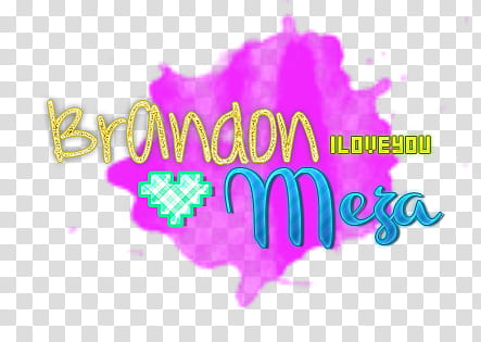 Texto Brandon Meza transparent background PNG clipart