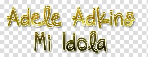 Texto Adele Adkins Mi Idola transparent background PNG clipart